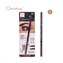 Christine two-sided eyebrow pencil, hair by hair, No. 02