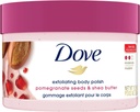 Dove polishing body scrub 298 grams pomegranate chia seeds
