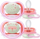 Philips Avent Sthr Sil 6-18m Nt Girl X2