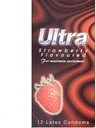 Ultra Strawberry Condoms 12pk