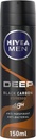 Nivea Men Antiperspirant Spray For Men Deep Black Carbon Antibacterial Espresso Scent 150ml