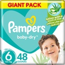 Pampers Baby-dry Size 6 Extra Large 13+ Kg Giant Pack 48 Diapers