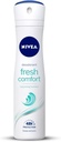 Nivea Women Deodorant Fresh Comfort Long Lasting Freshness & 48h Protection 150 Ml
