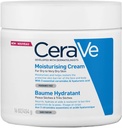 Cerave Moisturizing Cream 48h Body And Face Moisturizer For Dry To Very Dry Skin With Hyaluronic Acid And Ceramides Fragrance Free 16oz 454 G