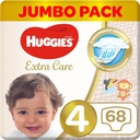 Huggies Extra Care Size 4 (8-14 kg) Jumbo Pack 68 Diapers