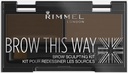 Rimmel 2 In 1 Eyebrow Palette 003 Brown 40.0 Grams 1.0 Count