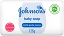 جونسون صابون للاطفال 125 جم لطيف ابيض