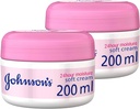 Johnson's 24 Hour Smooth Moisturizing Body Cream 2 X 200ml Pack Shea Butter Reduces Skin Firming Flaking And Lightening Silky Smooth Texture Non-greasy Moisturizing Body Cream For All Skin Types