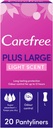 Carefree Daily Panty Liners Plus Large Light Scent Pack Of 20