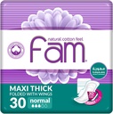 Fam Maxi Sanitary Pad Folded With Wings Normal 30 Pads