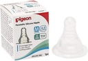 Pigeon Peristaltic Silicon Nipple Slim Neck Large 3pcs Box 17354