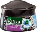 Vatika Turkish Black Seed Styling Hair Cream | Nourishing Vatika Oils | Strength Shine & Heat Protect | For Weak & Dull Hair - 140 Ml