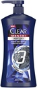 Clear Complete Care 3in1 Shampoo For Hair Face & Body With Activated Charcoal For 100% Dandruff Free Hair And Moisturized Skin 900ml