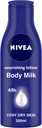 Nivea Body Lotion For Very Dry Skin Nourishing Body Milk With 2x Almond Oil For Men & Women 200 Ml