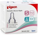 Pigeon Silicon Nipple Slim Neck Med 3pcs Box 17352