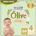 Babyjoy Healthy Skin, Size 4, Large, 10-18 Kg, Mega Pack, 50 Diapers