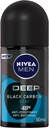 Nivea Men Antiperspirant Roll-on For Men Deep Beat Black Carbon Antibacterial Wood Fresh Scent 50ml