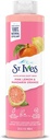 St. Ives Radiant Skin Exfoliating Shower Gel (650ml) Pink Lemon And Mandarin Orange Made With Plant-based Cleansers & 100% Natural Extracts 16 Oz Body Wash