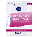 Nivea Face Sheet Mask Radiance Ubran Skin With Argan Oil & Shea Butter 1 Mask