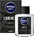 Nivea Men After Shave Lotion, Deep Antibacterial Black Carbon Woody Scent, 100ml