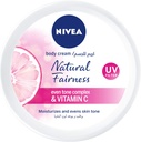 Nivea Body Cream Even Tone, Natural Fairness Complex & Vitamin C, All Skin Types, Jar 200ml