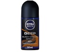 Nivea Men Antiperspirant Roll-on For Men Deep Black Carbon Antibacterial Espresso Scent 50ml